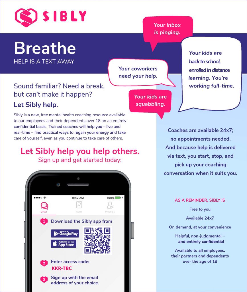 Breathe – Help is a Text Away